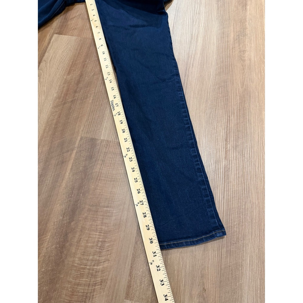 Levi's 724 High Rise Straight Jeans Womens 28 Blue Dark Wash WaterLess Denim - Picture 8 of 9